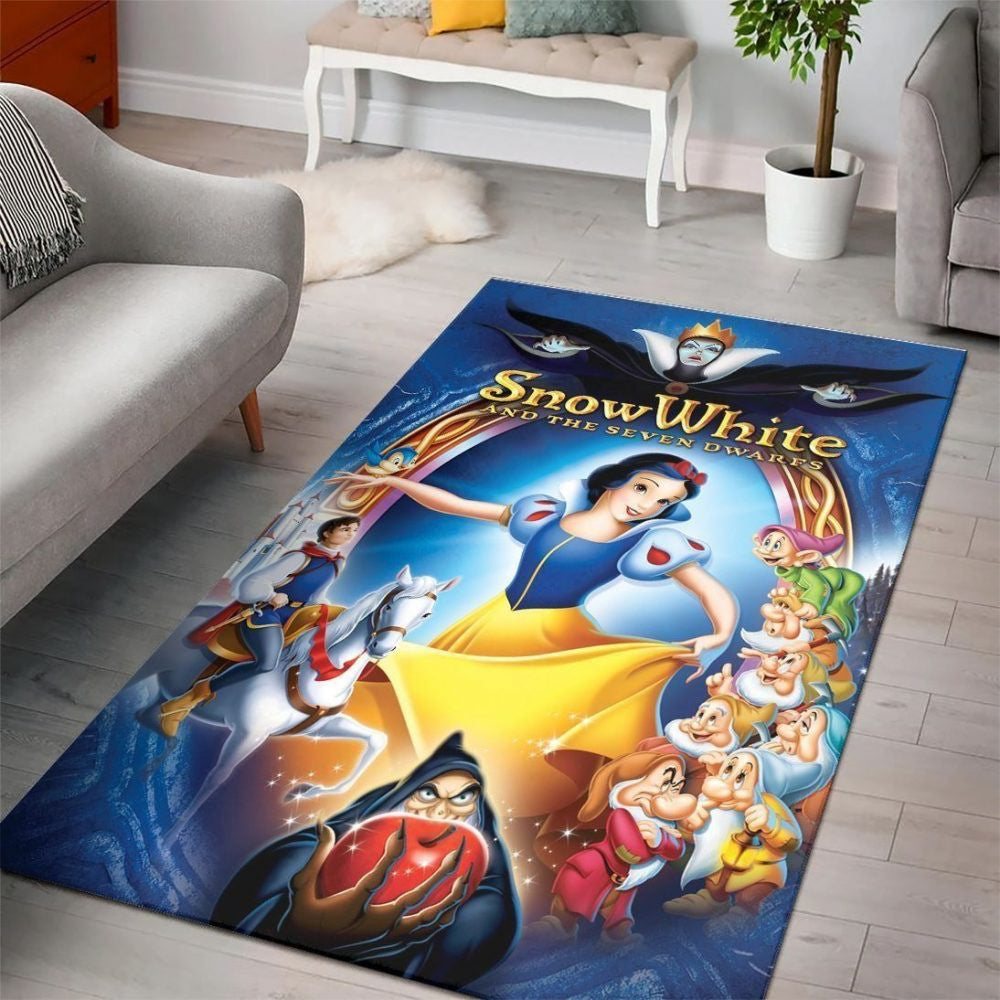 Snow White Disney Princess Characters Disney Movies 10 Teppich, Teppiche - Outdoor Teppich, Teppich Wohnzimmer, Küchenteppich, Kinderzimmer, Modern