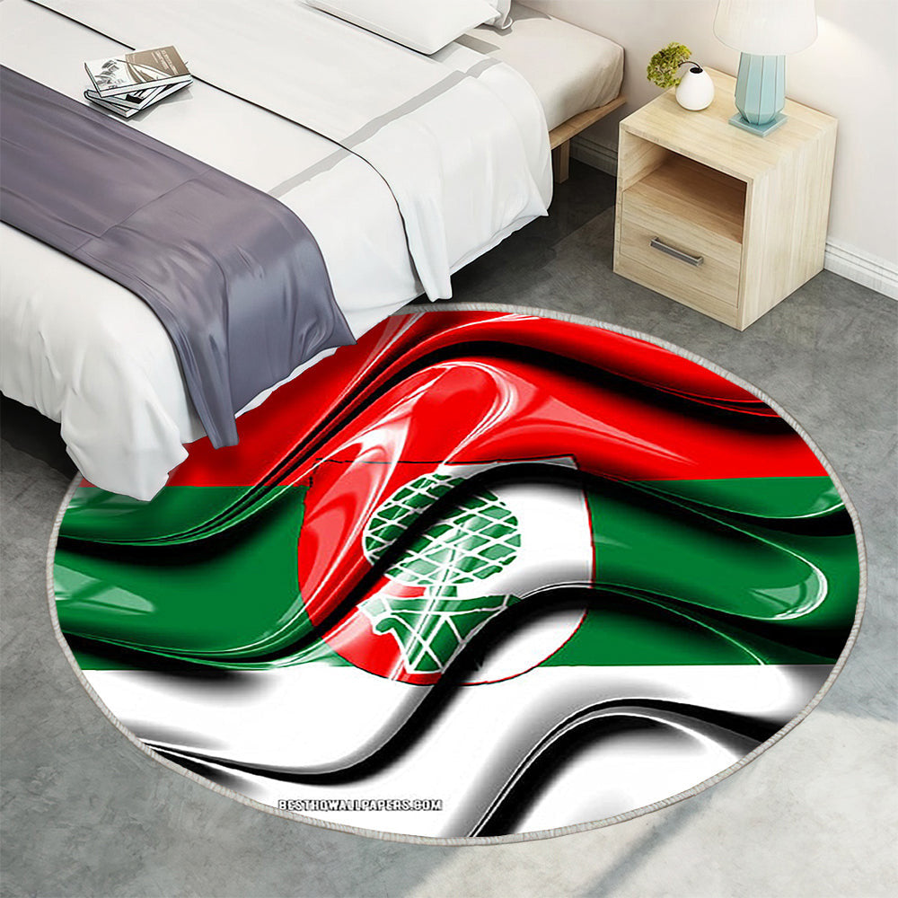 Augsburger Flaggenstädte Deutschlands Teppich Rund, Teppiche - Europa Outdoor Teppich Rund, Flagge Von Augsburg Teppich Wohnzimmer, Carpet, Rug