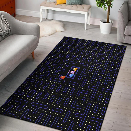 Pac Man teppich, teppiche - outdoor teppich, teppich wohnzimmer, Küchenteppich, kinderzimmer, modern