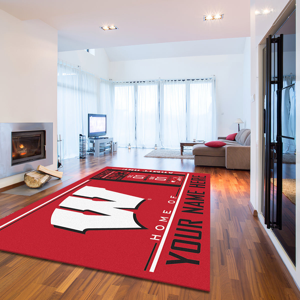 Wisconsin Badgers teppich, teppiche - Dachse outdoor teppich, teppich wohnzimmer , Küchenteppich, kinderzimmer, modern