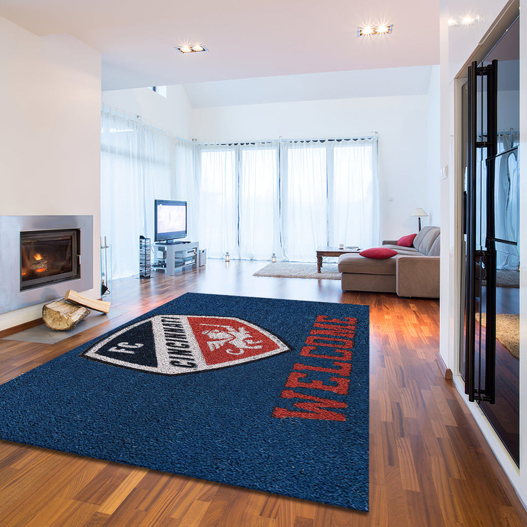 Fc Cincinnati Welcome teppich, teppiche - willkommen outdoor teppich, teppich wohnzimmer , Küchenteppich, kinderzimmer, modern