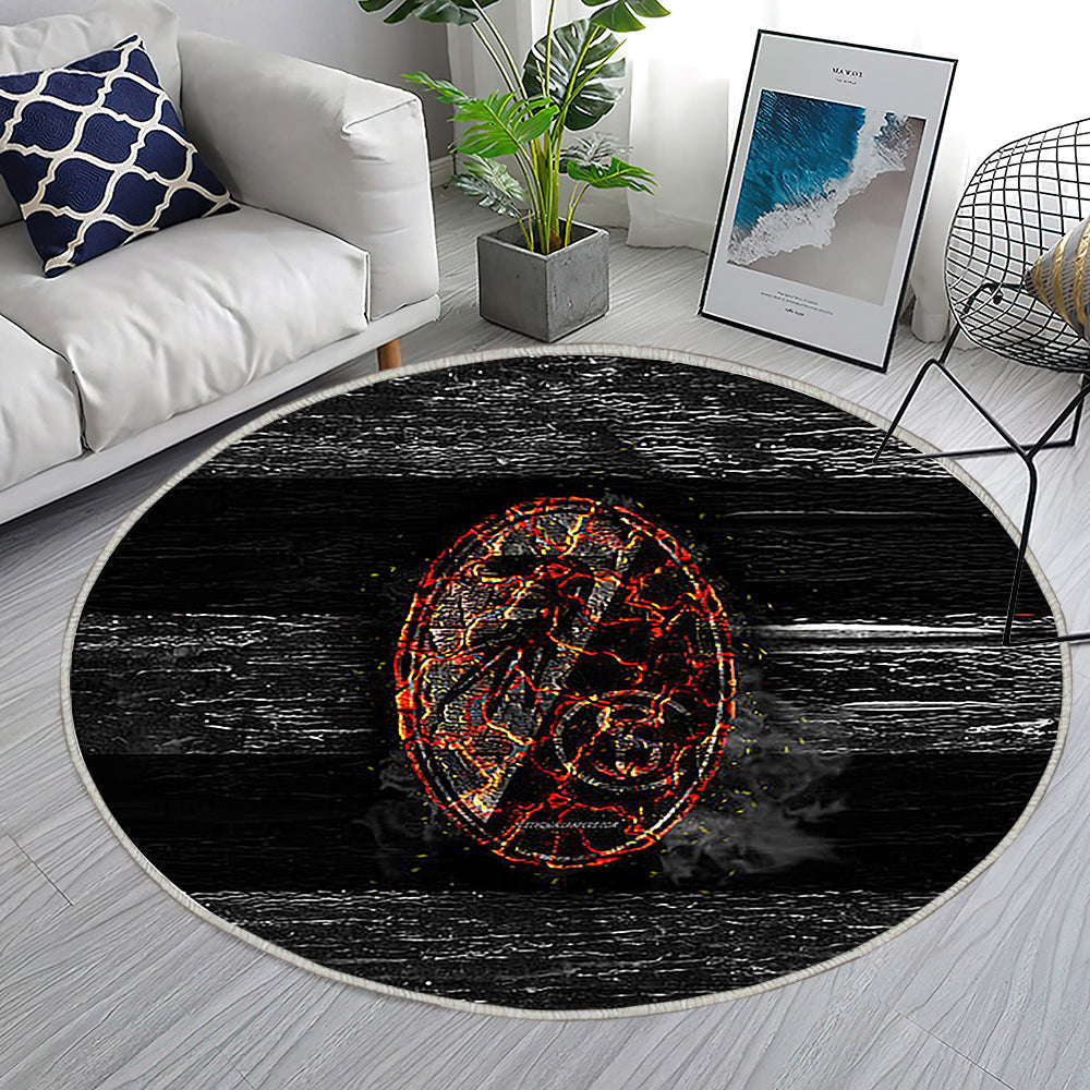 Freiburg Fc Teppich Rund, Teppiche - Feuer Outdoor Teppich Rund, Bundesliga Teppich Wohnzimmer, Carpet, Rug