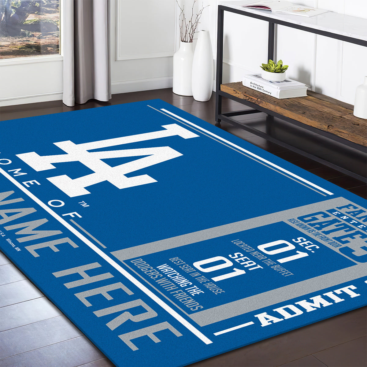 Los Angeles Dodgers teppich, teppiche - outdoor teppich, teppich wohnzimmer , Küchenteppich, kinderzimmer, modern