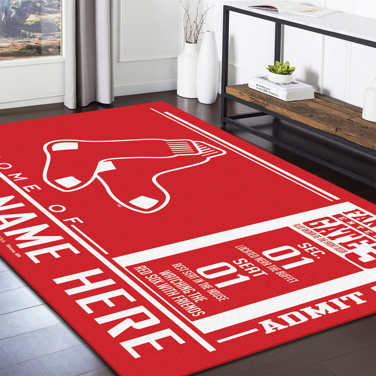 Boston Red Sox teppich, teppiche - outdoor teppich, teppich wohnzimmer , Küchenteppich, kinderzimmer, modern