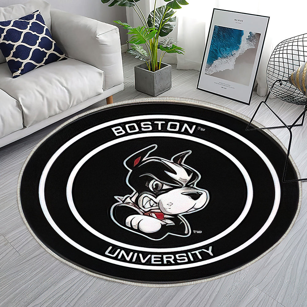 Hockey Puck Der Boston Terrier Teppich Rund, Teppiche - Outdoor Teppich Rund, Teppich Wohnzimmer, Carpet, Rug