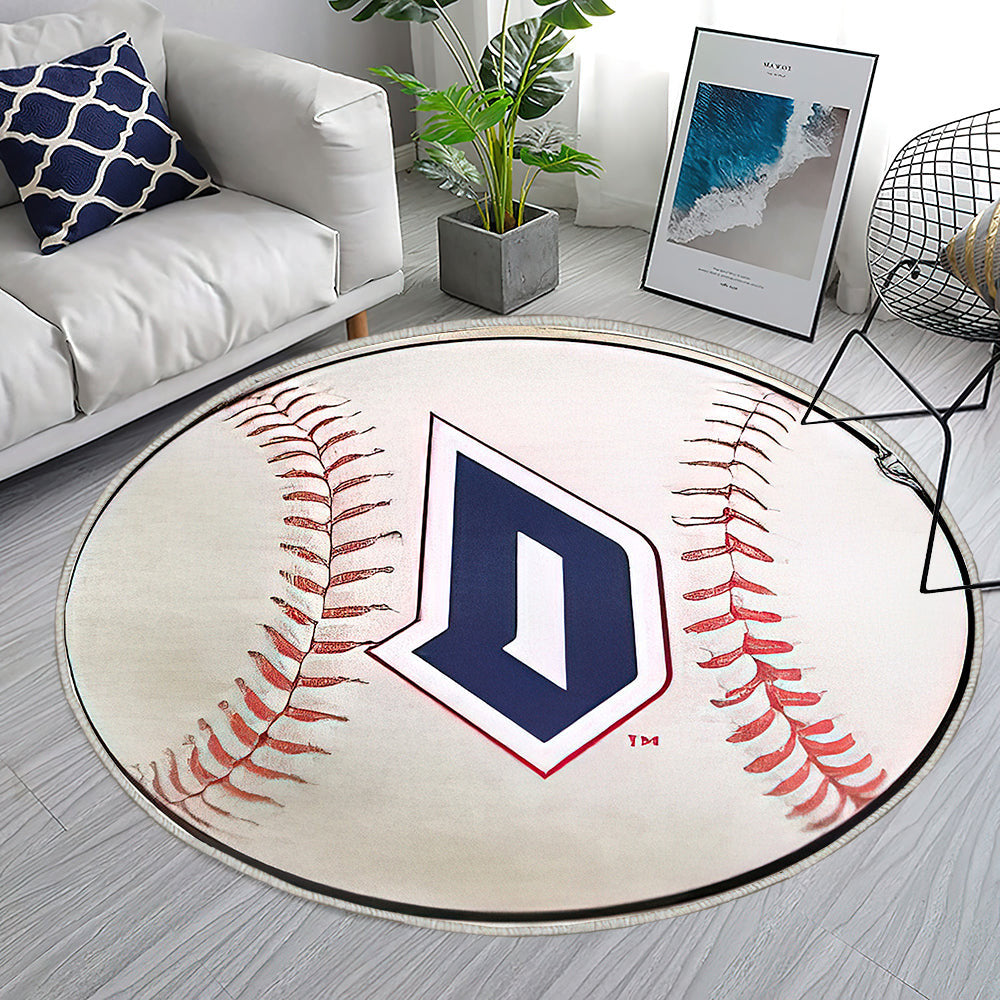 Baseball Von Duquesne Duke Teppich Rund, Teppiche - Outdoor Teppich Rund, Teppich Wohnzimmer, Carpet, Rug