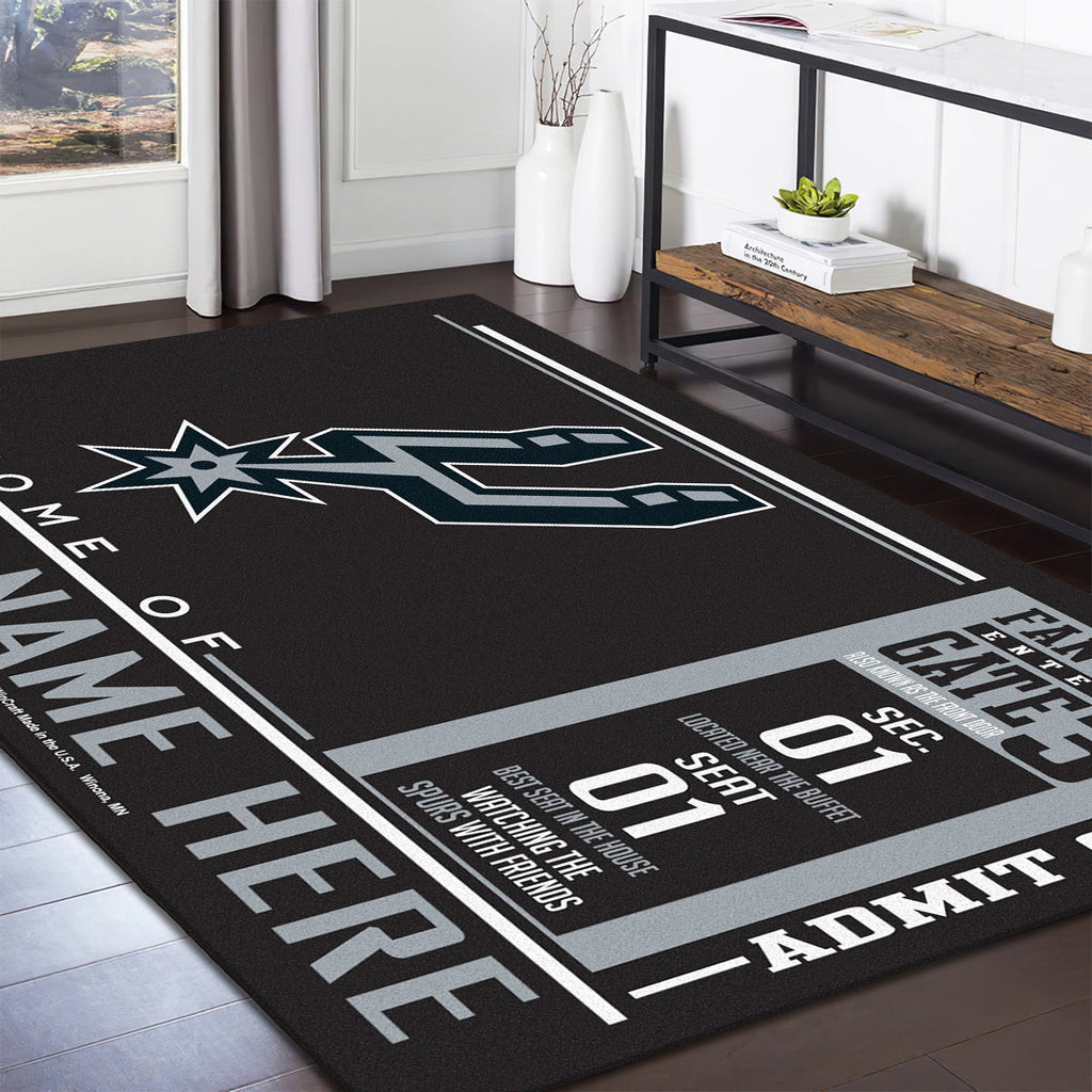 San Antonio Spurs teppich, teppiche - outdoor teppich, teppich wohnzimmer , Küchenteppich, kinderzimmer, modern