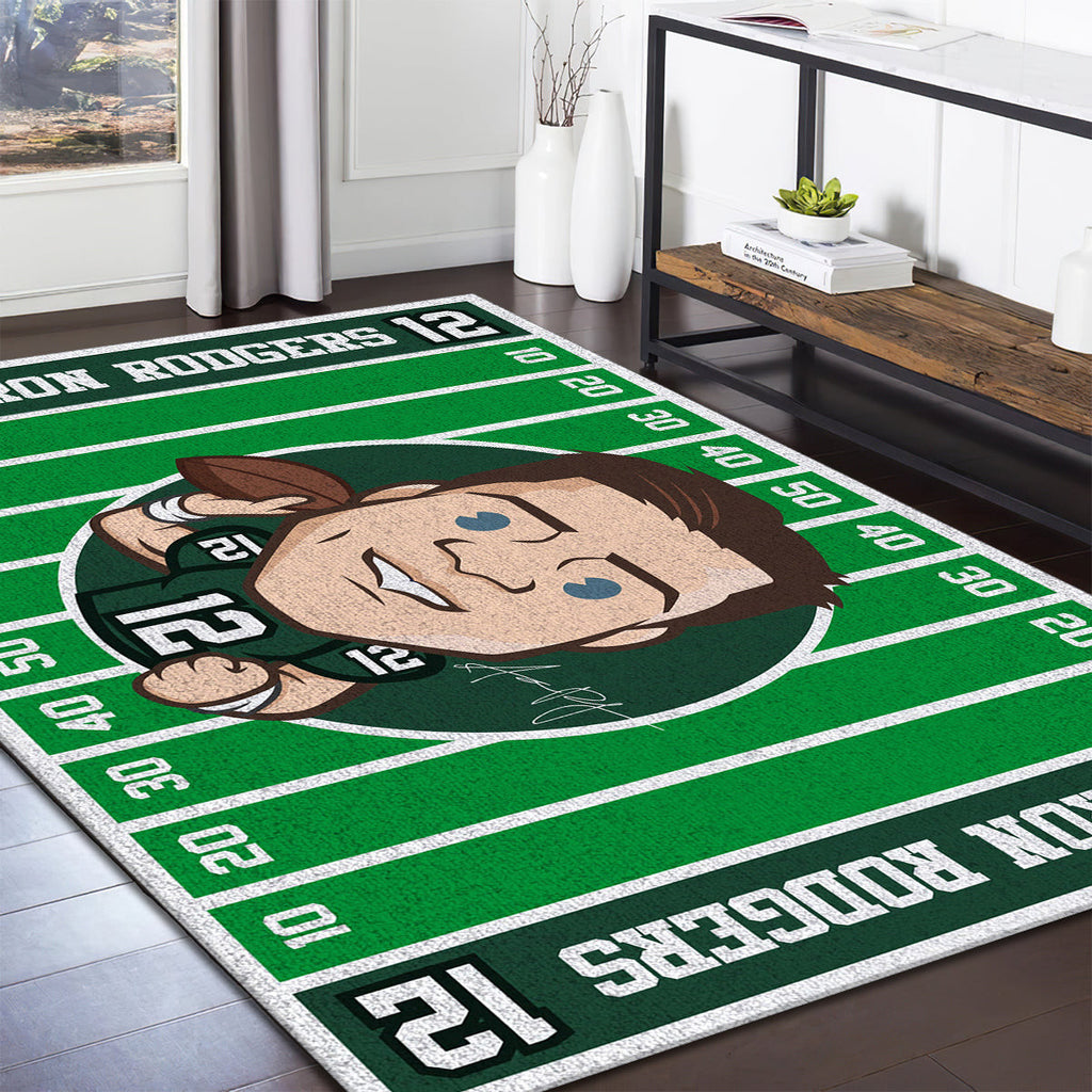 Aaron Rodgers Green Bay Packers teppich, teppiche - Packer outdoor teppich, teppich wohnzimmer , Küchenteppich, kinderzimmer, modern