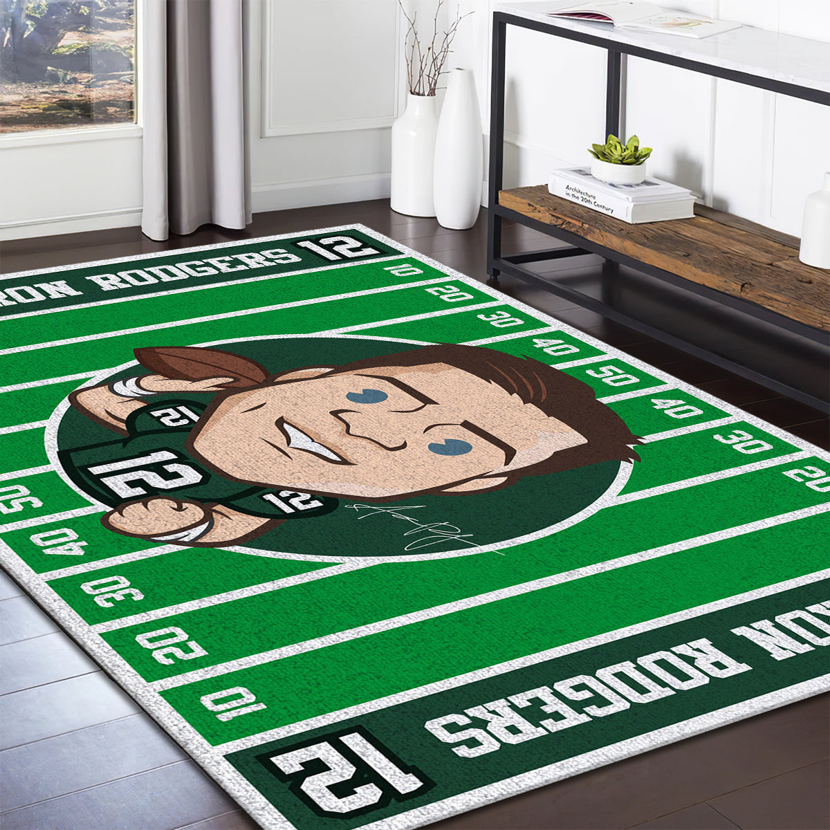 Aaron Rodgers Green Bay Packers teppich, teppiche - Packer outdoor teppich, teppich wohnzimmer , Küchenteppich, kinderzimmer, modern
