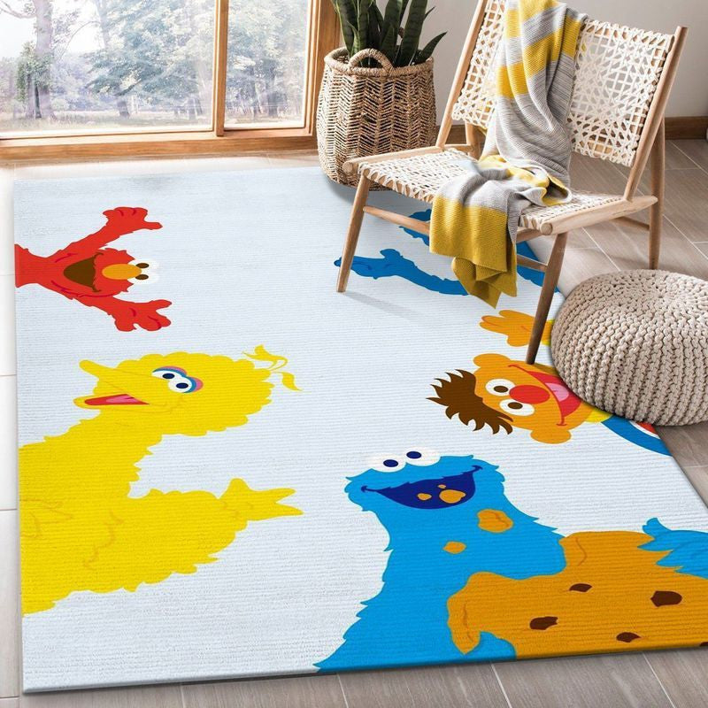 Sesame Street 6 Teppich, Teppiche - Outdoor Teppich, Teppich Wohnzimmer, Küchenteppich, Kinderzimmer, Modern