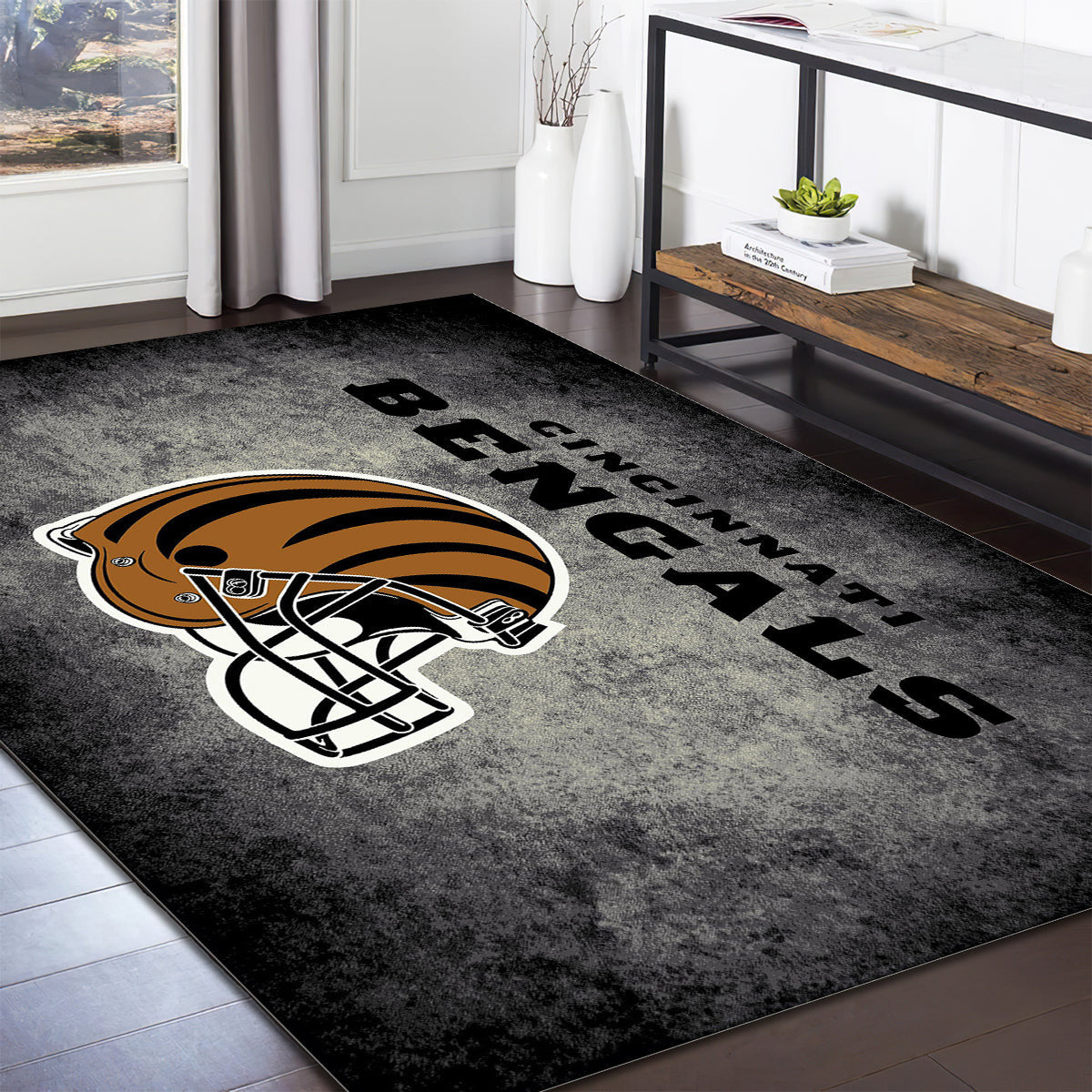 Cincinnati Bengals Imperial Distressed teppich, teppiche - verzweifelt outdoor teppich, teppich wohnzimmer , Küchenteppich, kinderzimmer, modern