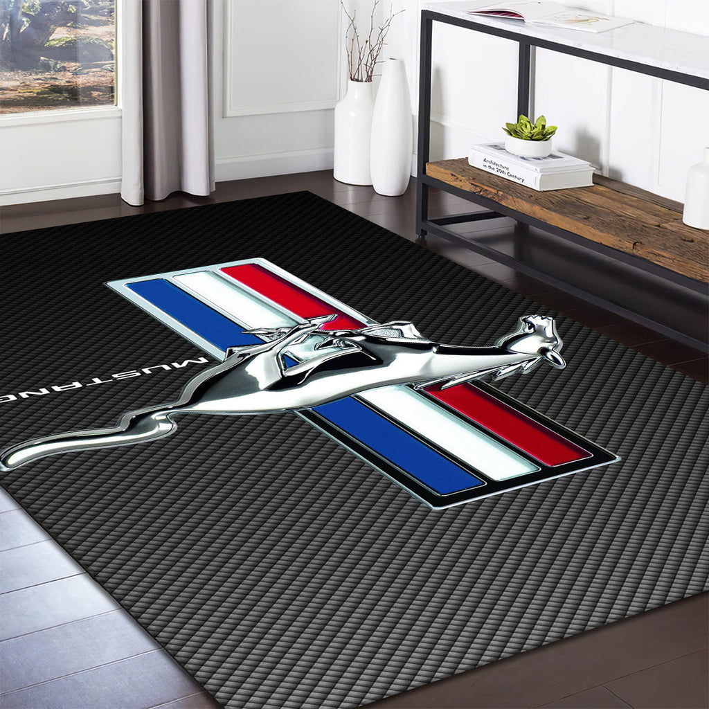 Ford Mustang teppich, teppiche - outdoor teppich, teppich wohnzimmer , Küchenteppich, kinderzimmer, modern