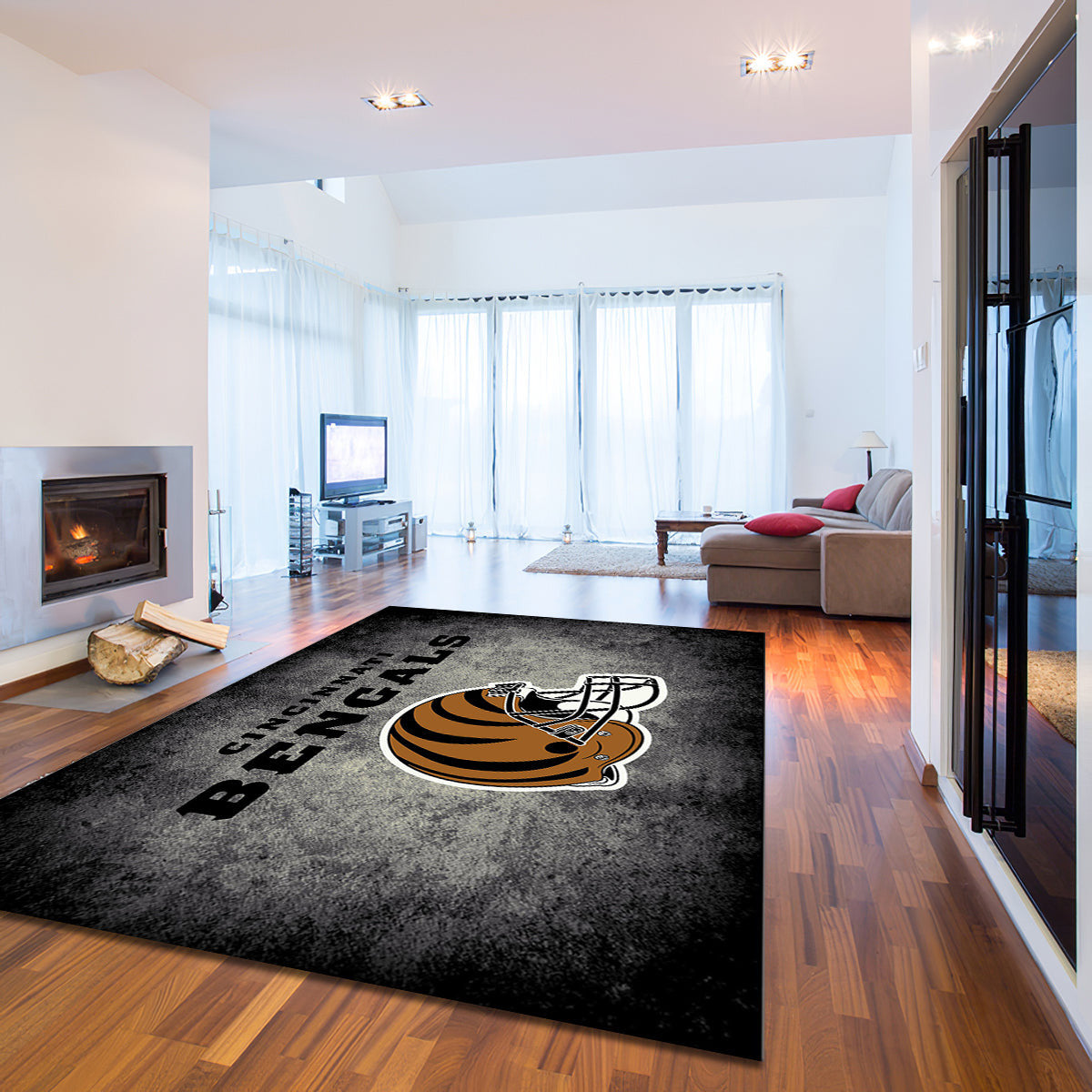 Cincinnati Bengals Imperial Distressed teppich, teppiche - verzweifelt outdoor teppich, teppich wohnzimmer , Küchenteppich, kinderzimmer, modern