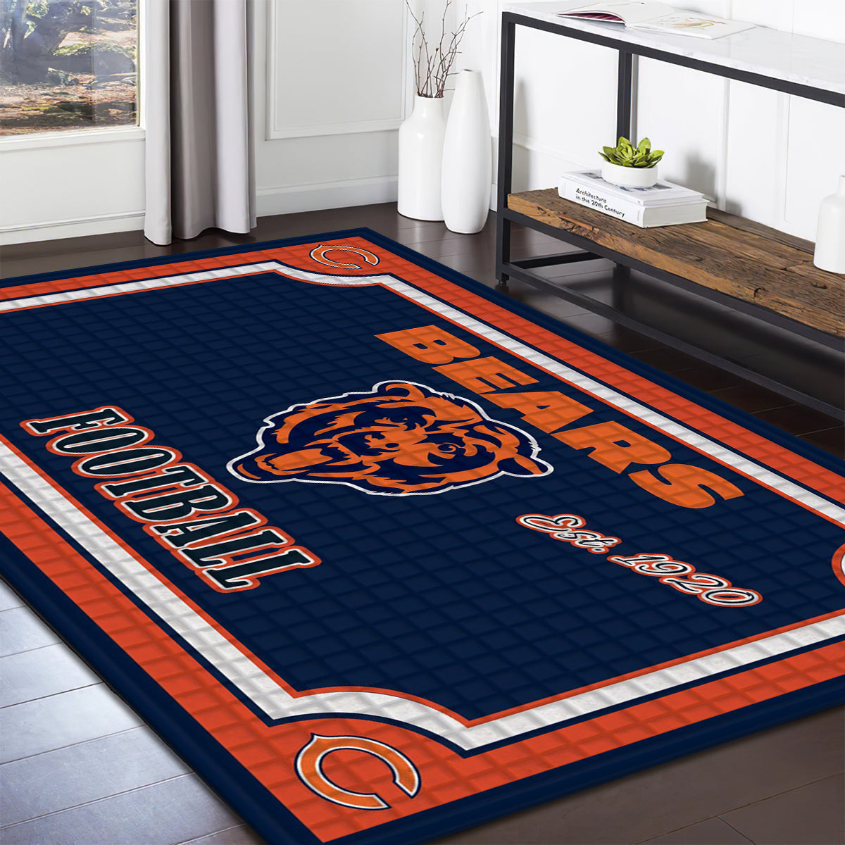 Chicago Bears Embossed teppich, teppiche - Chicago Bären geprägt outdoor teppich, teppich wohnzimmer , Küchenteppich, kinderzimmer, modern