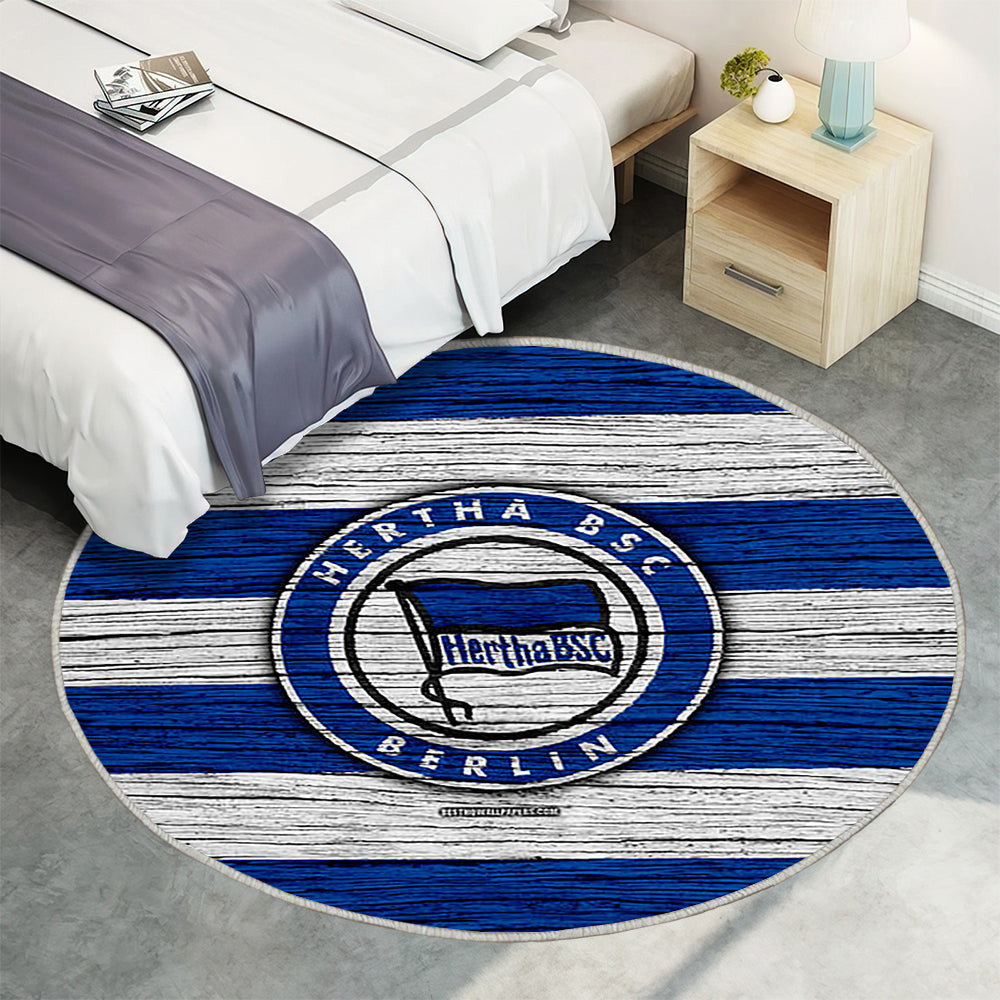 Hertha Bundesliga Teppich Rund, Teppiche - Deutschland Outdoor Teppich Rund, Fußball Teppich Wohnzimmer, Carpet, Rug