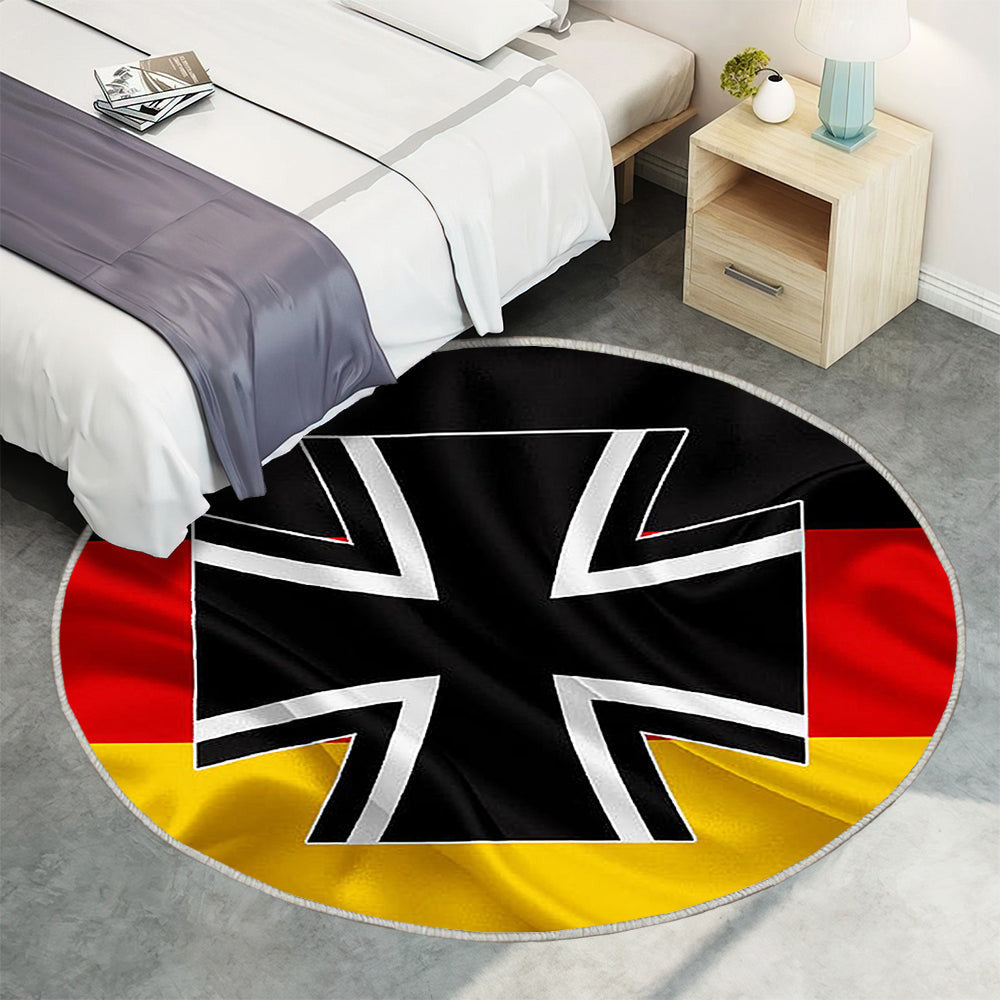Flagge Der Bundeswehr Teppich Rund, Teppiche - Deutschland Outdoor Teppich Rund, Deutsche Streitkräfte Teppich Wohnzimmer, Carpet, Rug