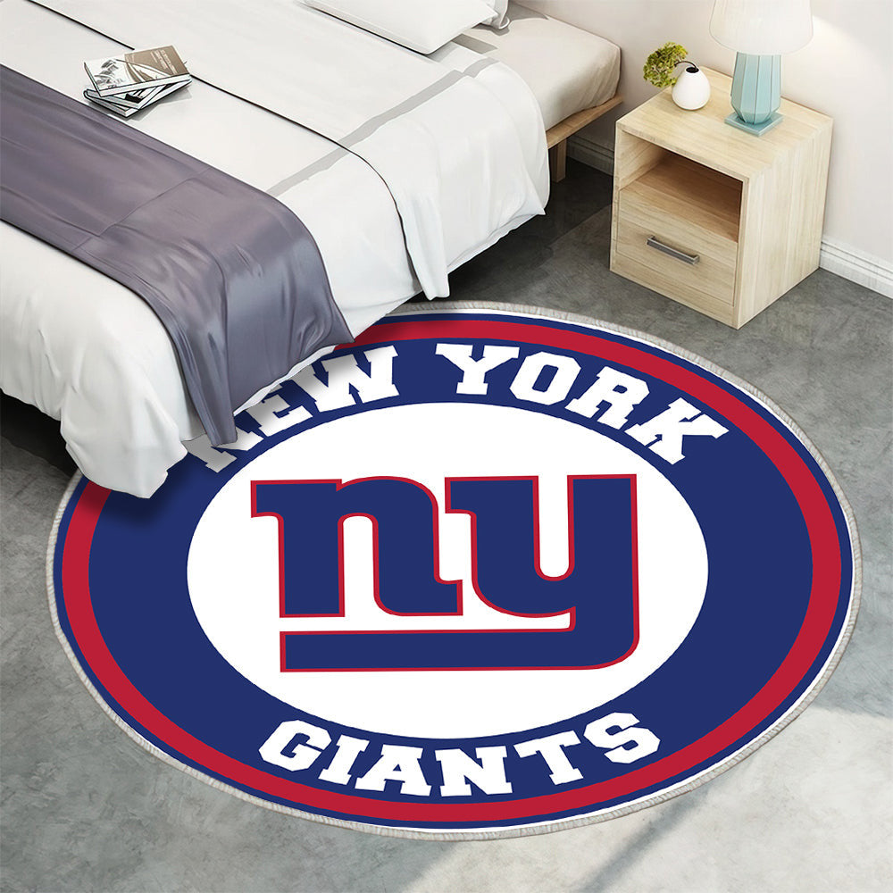 New York Giants Kreis Logo Teppich Rund, Teppiche - Outdoor Teppich Rund, Teppich Wohnzimmer, Carpet, Rug