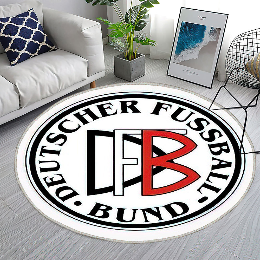 Logos Deutschland Fußballnationalmannschaft10 Teppich Rund, Teppiche - Outdoor Teppich Rund, Teppich Wohnzimmer, Carpet, Rug
