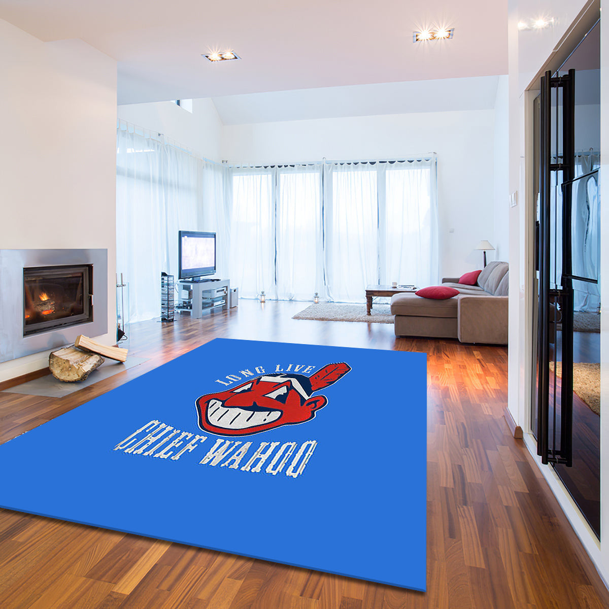 Cleveland Indians Faded Blue Bkg teppich, teppiche - outdoor teppich, teppich wohnzimmer , Küchenteppich, kinderzimmer, modern