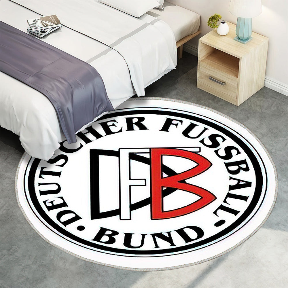 Logos Deutschland Fußballnationalmannschaft10 Teppich Rund, Teppiche - Outdoor Teppich Rund, Teppich Wohnzimmer, Carpet, Rug