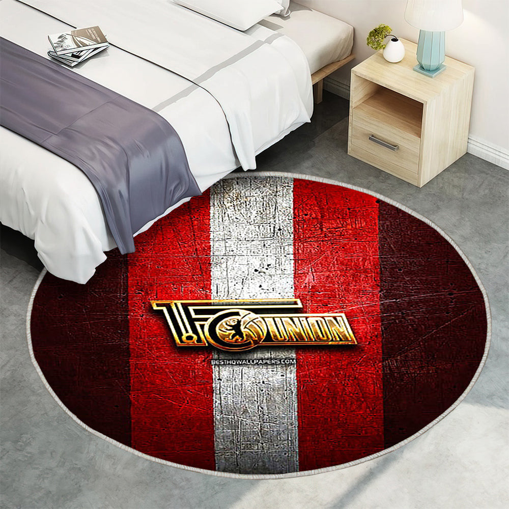 Fc Union Berlin Teppich Rund, Teppiche - Golden Outdoor Teppich Rund, Bundesliga Teppich Wohnzimmer, Carpet, Rug