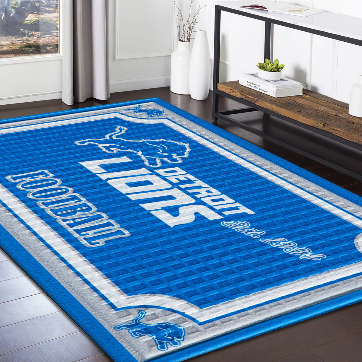 Detroit Lions Team Embossed teppich, teppiche - geprägt outdoor teppich, teppich wohnzimmer , Küchenteppich, kinderzimmer, modern