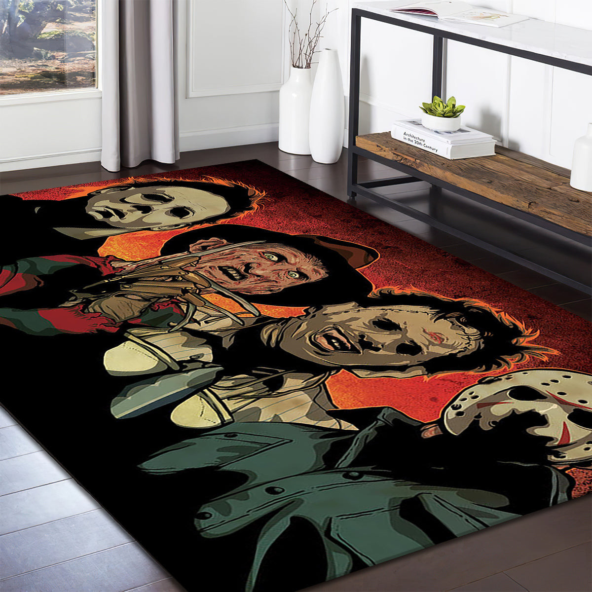 Michael Myers Jason Voorhees Horror Movie teppich, teppiche - Horrorfilm outdoor teppich, teppich wohnzimmer , Küchenteppich, kinderzimmer, modern
