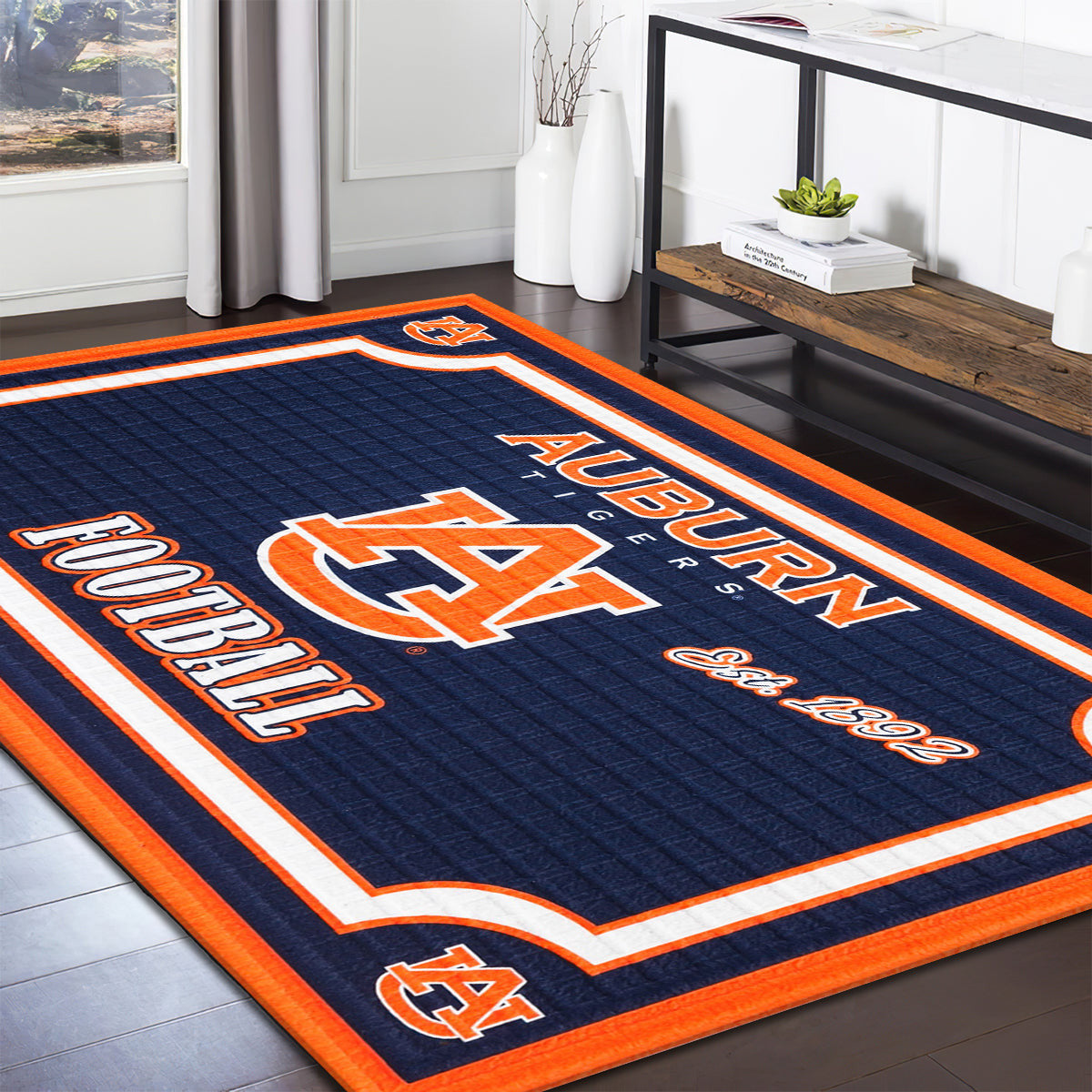 Auburn Tigers Embossed teppich, teppiche - kastanienbraune Tiger geprägt outdoor teppich, teppich wohnzimmer , Küchenteppich, kinderzimmer, modern