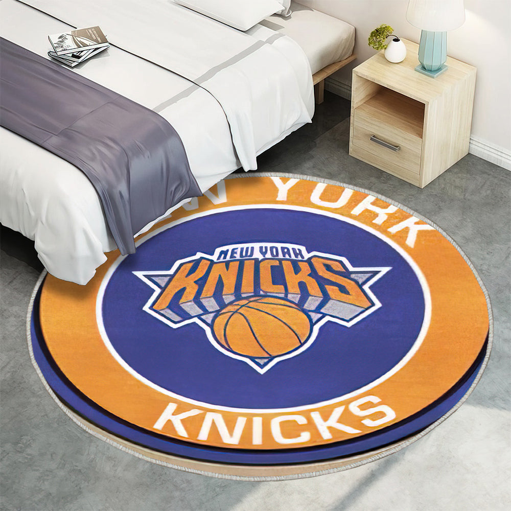 Rondell Der New York Knicks Teppich Rund, Teppiche - Outdoor Teppich Rund, Teppich Wohnzimmer, Carpet, Rug