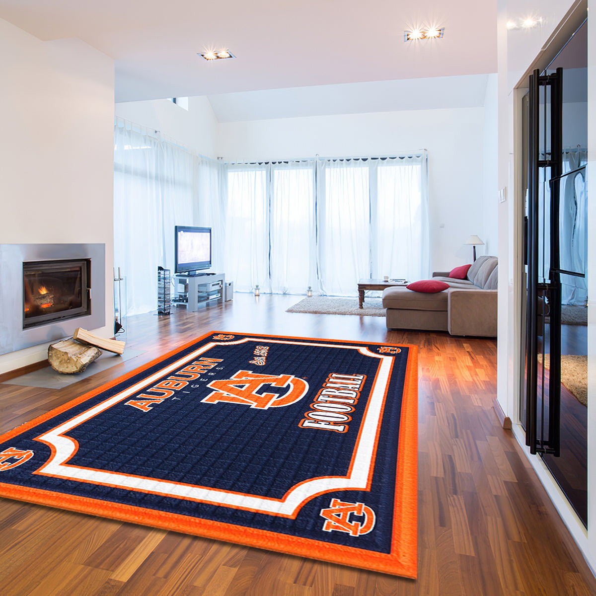 Auburn Tigers Embossed teppich, teppiche - kastanienbraune Tiger geprägt outdoor teppich, teppich wohnzimmer , Küchenteppich, kinderzimmer, modern