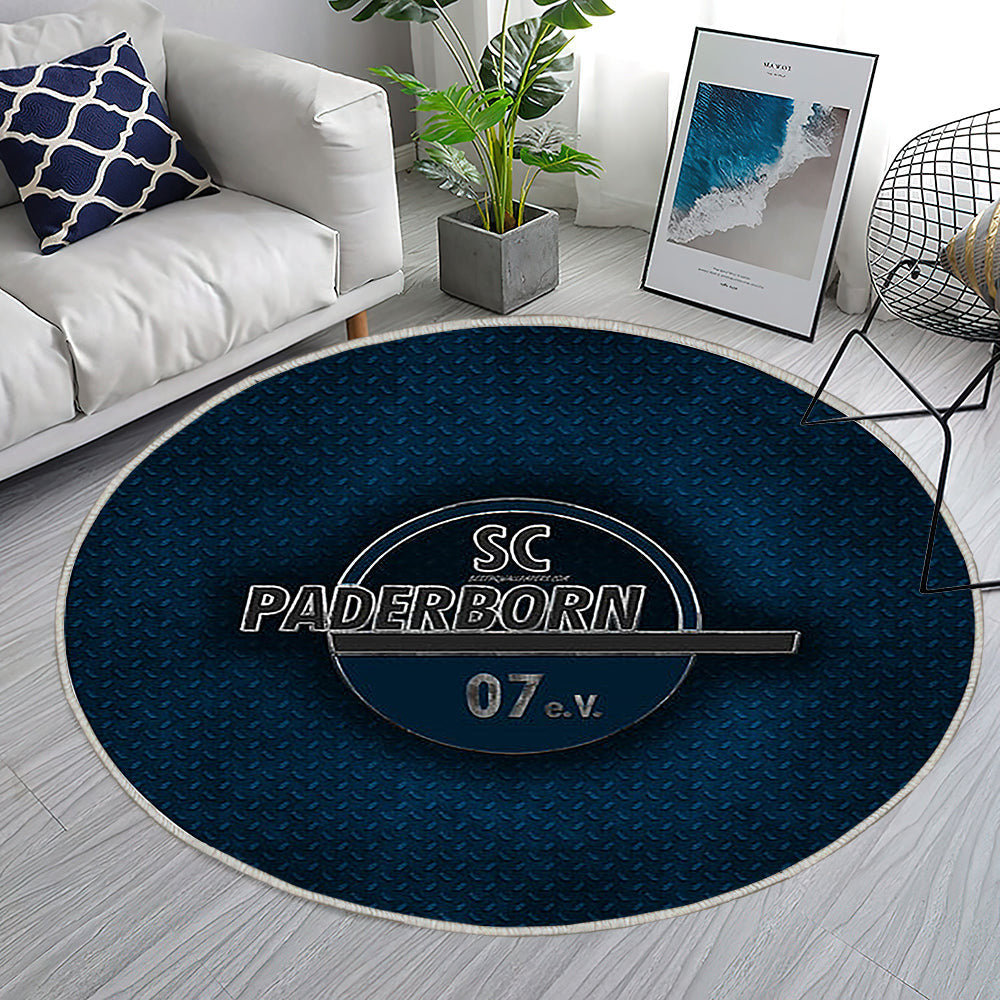 Fc Paderborn 07 Teppich Rund, Teppiche - Blaues Metall Outdoor Teppich Rund, Bundesliga 2 Teppich Wohnzimmer, Carpet, Rug