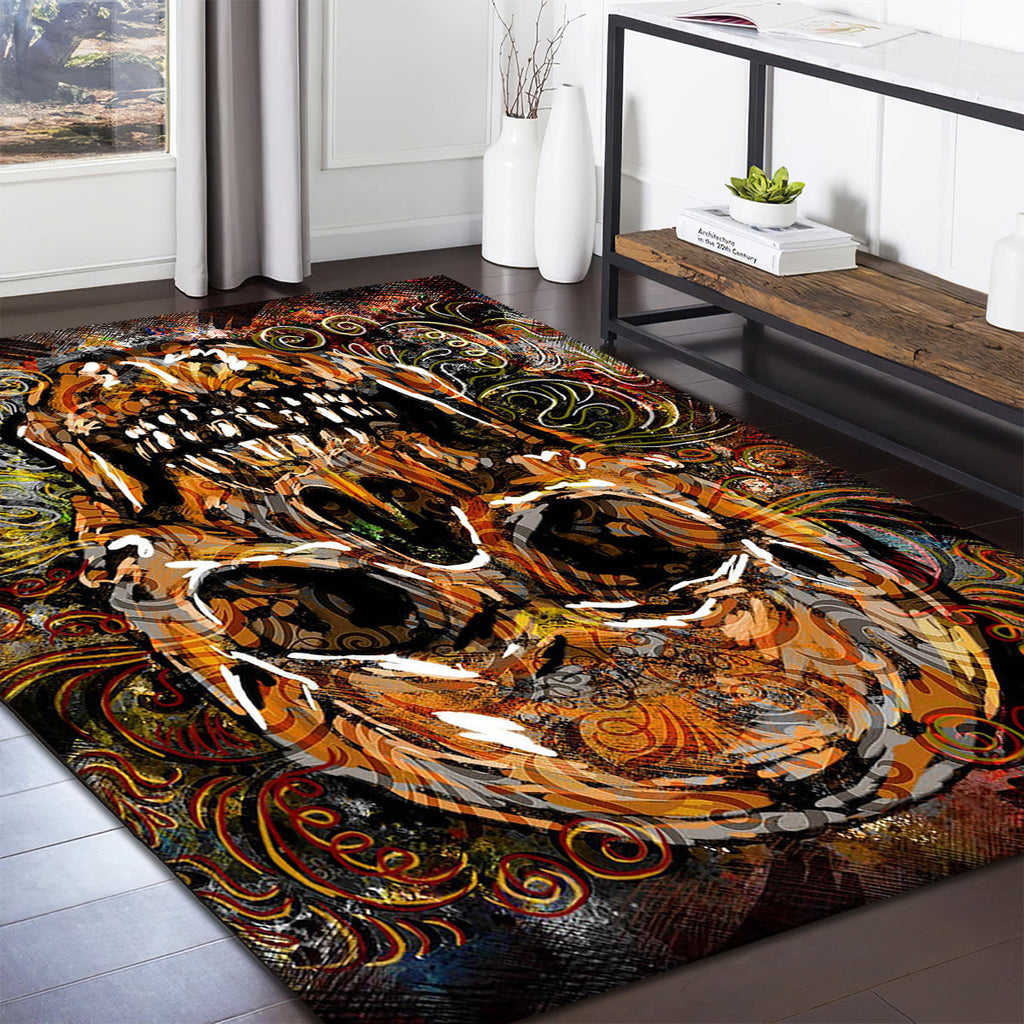 Awesome Skull Art teppich, teppiche - ehrfürchtige Schädelkunst outdoor teppich, teppich wohnzimmer , Küchenteppich, kinderzimmer, modern