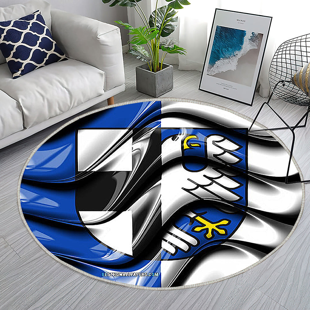 Balve Flag Städte In Deutschland Teppich Rund, Teppiche - Europa Outdoor Teppich Rund, Flagge Von Balve Teppich Wohnzimmer, Carpet, Rug
