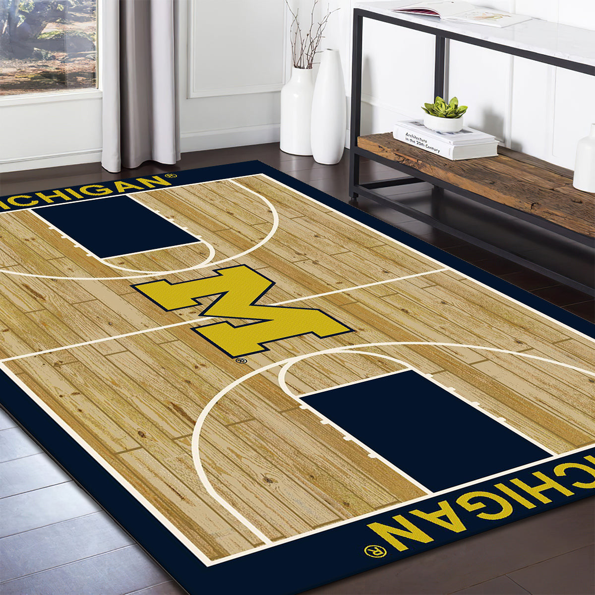 Michigan Wolverines Imperial Courtside teppich, teppiche - outdoor teppich, teppich wohnzimmer , Küchenteppich, kinderzimmer, modern