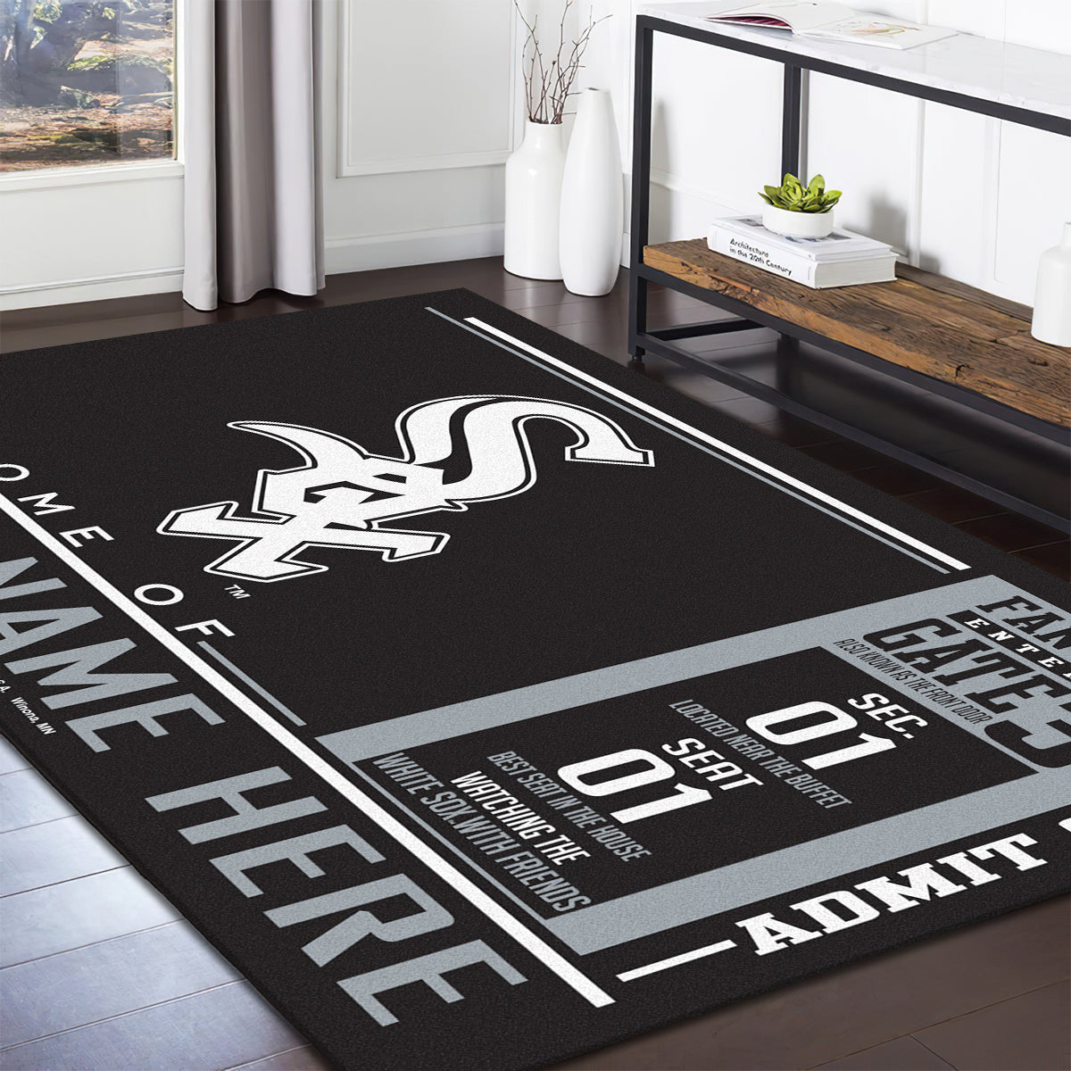 Chicago White Sox teppich, teppiche - outdoor teppich, teppich wohnzimmer , Küchenteppich, kinderzimmer, modern
