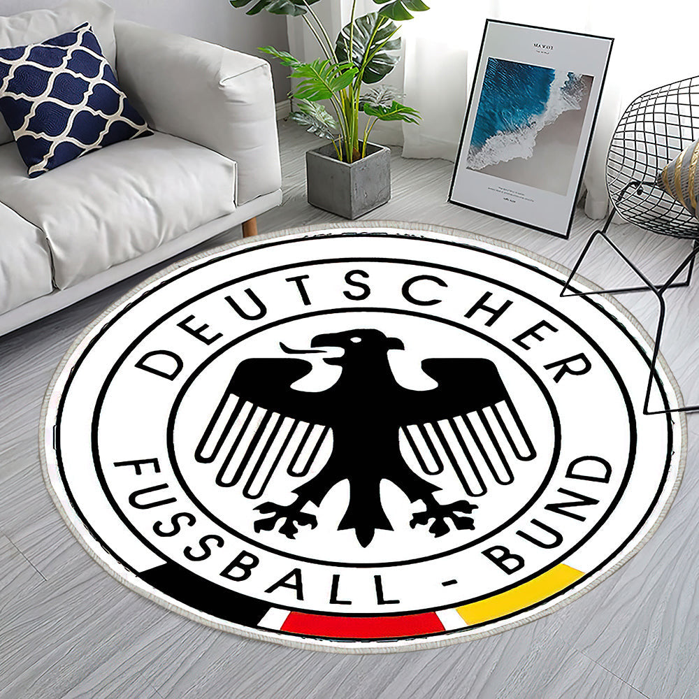 Deutsche Fußballnationalmannschaft 2014 Fifa World Cup Teppich Rund, Teppiche - Fußball Outdoor Teppich Rund, Emblem Teppich Wohnzimmer, Carpet, Rug