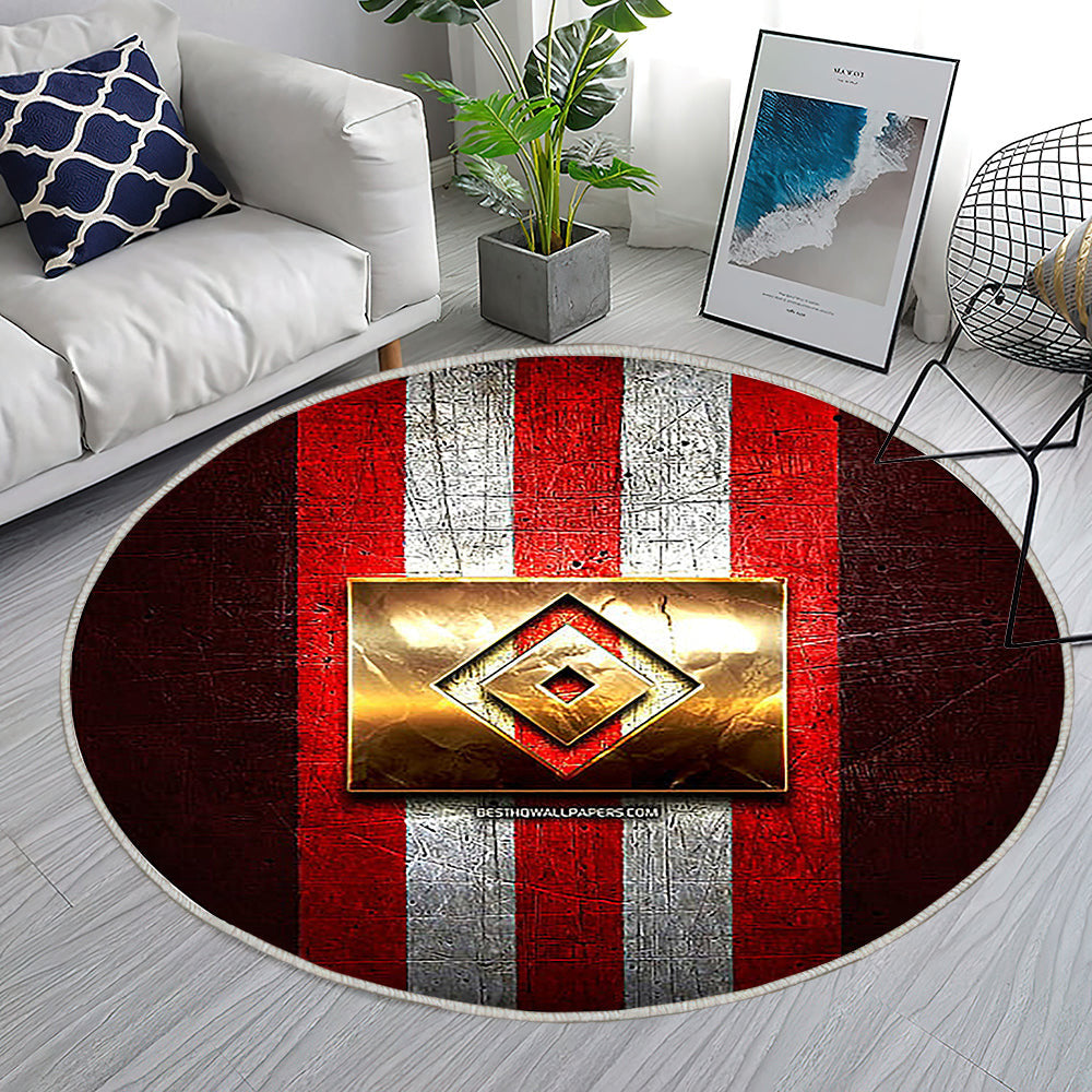 Hamburger Fc Teppich Rund, Teppiche - Golden Outdoor Teppich Rund, Bundesliga 2 Teppich Wohnzimmer, Carpet, Rug