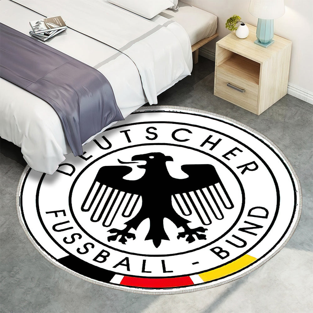 Deutsche Fußballnationalmannschaft 2014 Fifa World Cup Teppich Rund, Teppiche - Fußball Outdoor Teppich Rund, Emblem Teppich Wohnzimmer, Carpet, Rug
