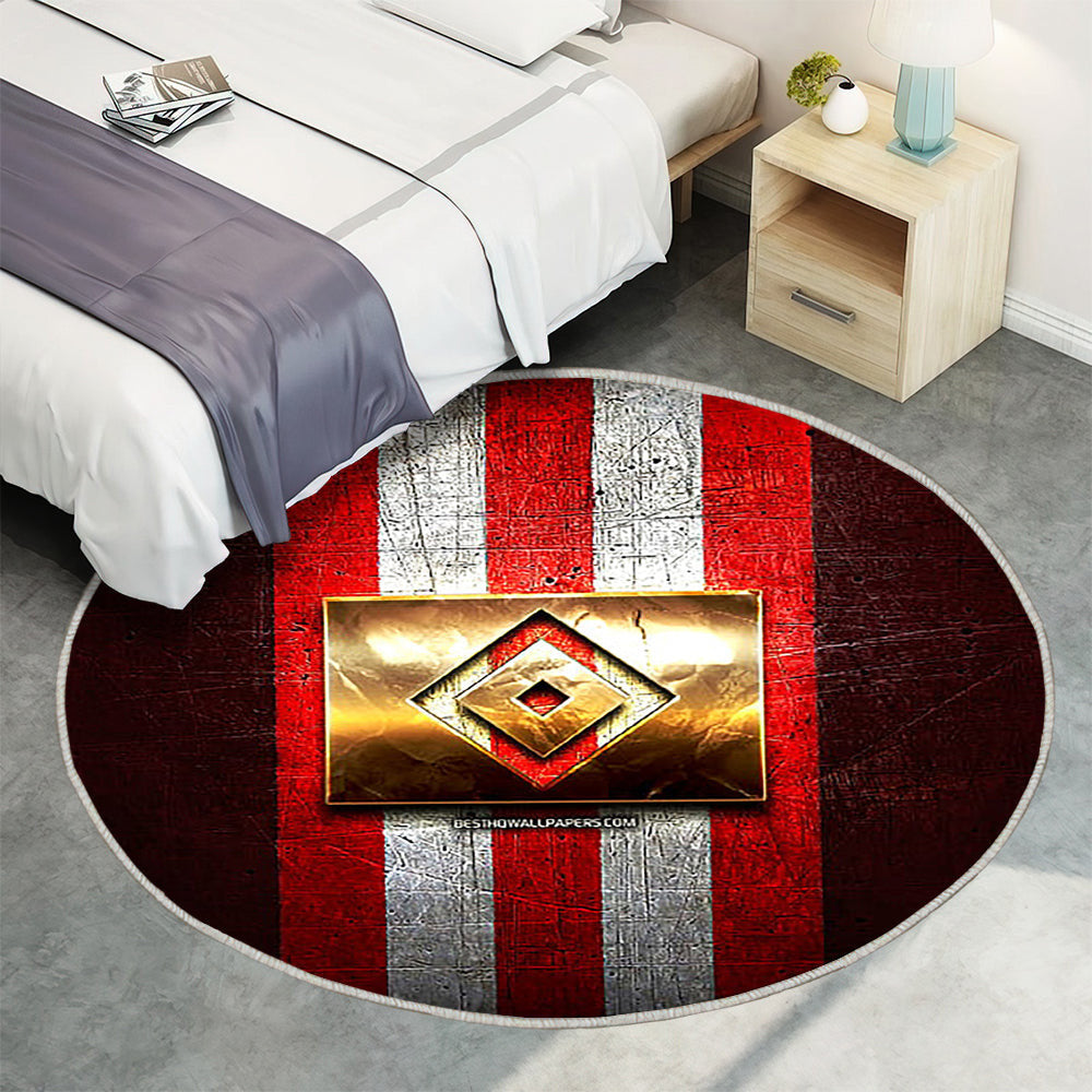 Hamburger Fc Teppich Rund, Teppiche - Golden Outdoor Teppich Rund, Bundesliga 2 Teppich Wohnzimmer, Carpet, Rug