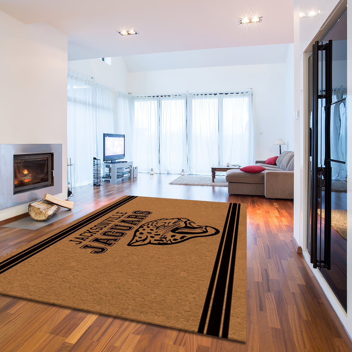 Jacksonville Jaguars Logo Turf teppich, teppiche - Rasen outdoor teppich, teppich wohnzimmer , Küchenteppich, kinderzimmer, modern