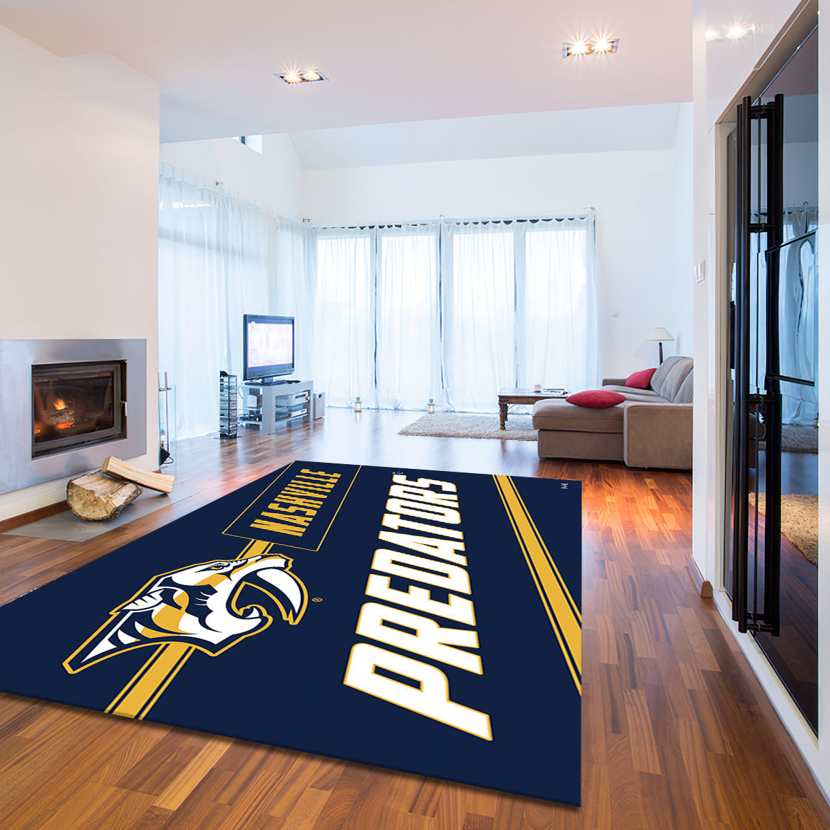 Nashville Predators Coir Punch teppich, teppiche - Cocoir Punsch outdoor teppich, teppich wohnzimmer , Küchenteppich, kinderzimmer, modern