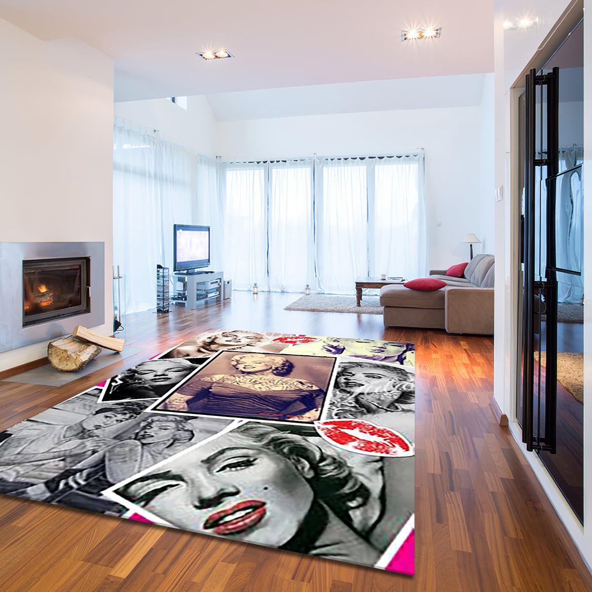 Marilyn Monroe Pop Art Lips teppich, teppiche - Lippen outdoor teppich, teppich wohnzimmer , Küchenteppich, kinderzimmer, modern