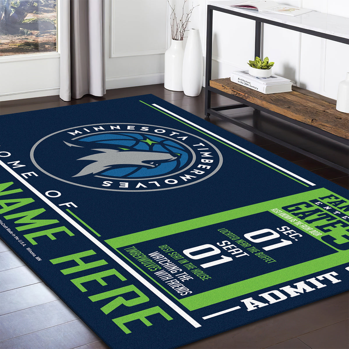 Minnesota Timberwolves teppich, teppiche - Timberwölfe outdoor teppich, teppich wohnzimmer , Küchenteppich, kinderzimmer, modern