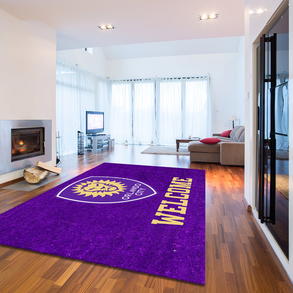 Orlando City Sc Welcome teppich, teppiche - willkommen outdoor teppich, teppich wohnzimmer , Küchenteppich, kinderzimmer, modern