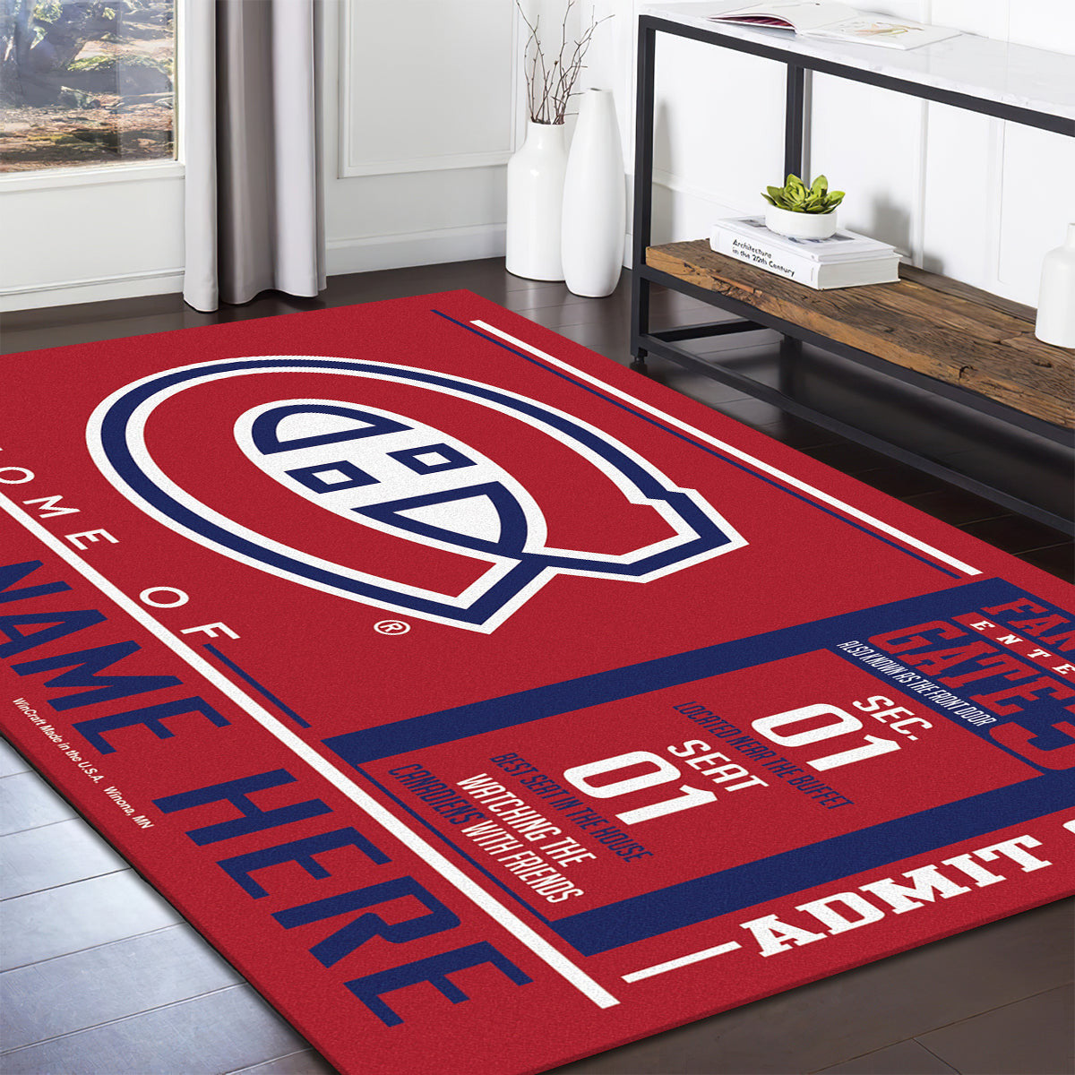 Montreal Canadiens teppich, teppiche - Montrealer Kanadier outdoor teppich, teppich wohnzimmer , Küchenteppich, kinderzimmer, modern