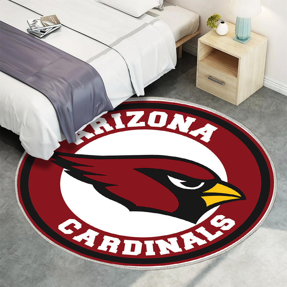 Arizona Cardinals Kreis Logo Teppich Rund, Teppiche - Outdoor Teppich Rund, Teppich Wohnzimmer, Carpet, Rug