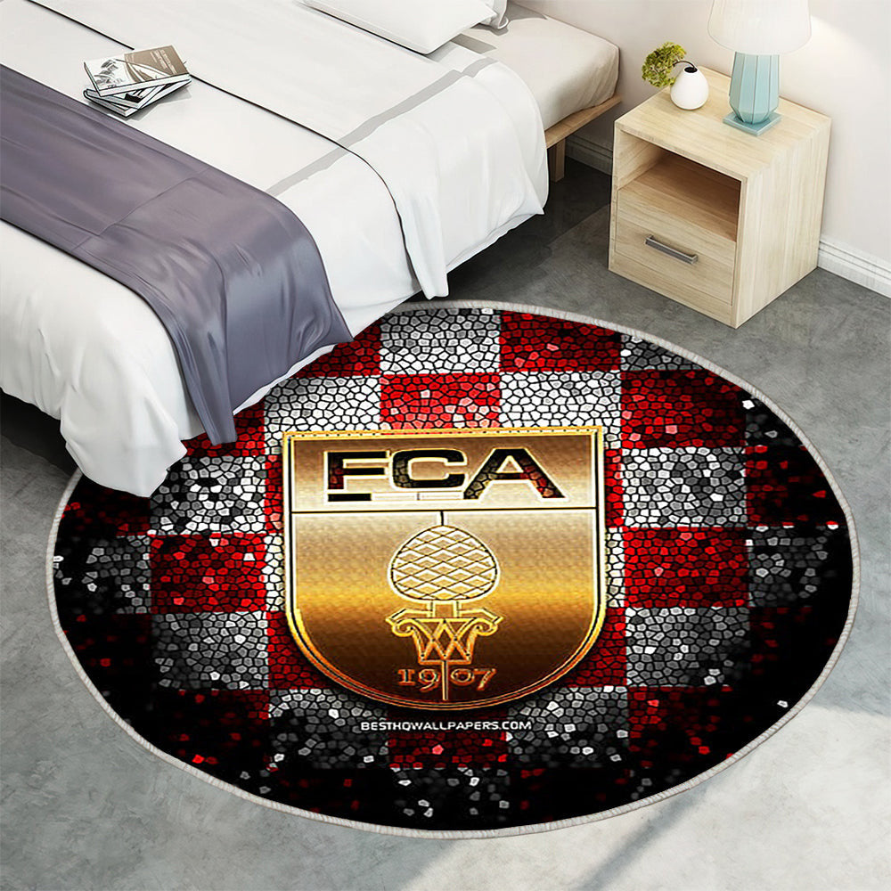 Augsburger Fc Teppich Rund, Teppiche - Funkeln Outdoor Teppich Rund, Bundesliga Teppich Wohnzimmer, Carpet, Rug