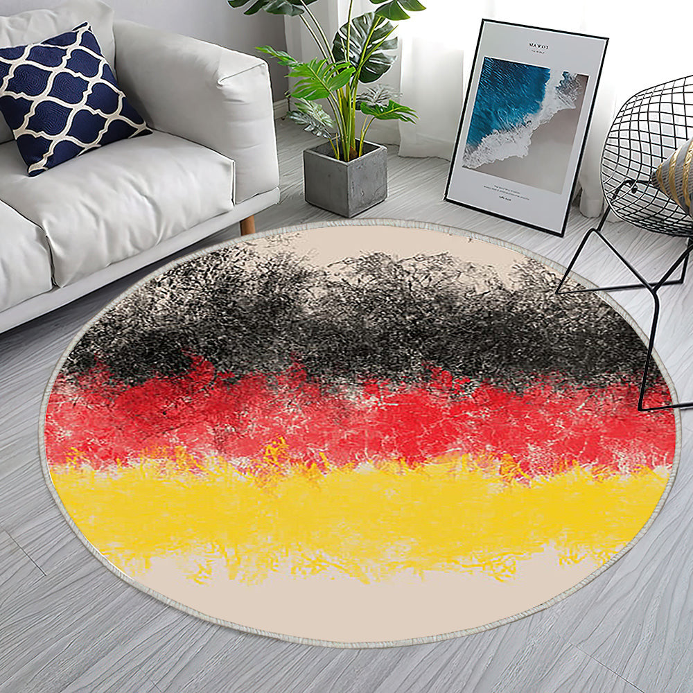 Deutsche Flagge Teppich Rund, Teppiche - Flagge Von Deutschland Outdoor Teppich Rund, Deutschland Teppich Wohnzimmer, Carpet, Rug