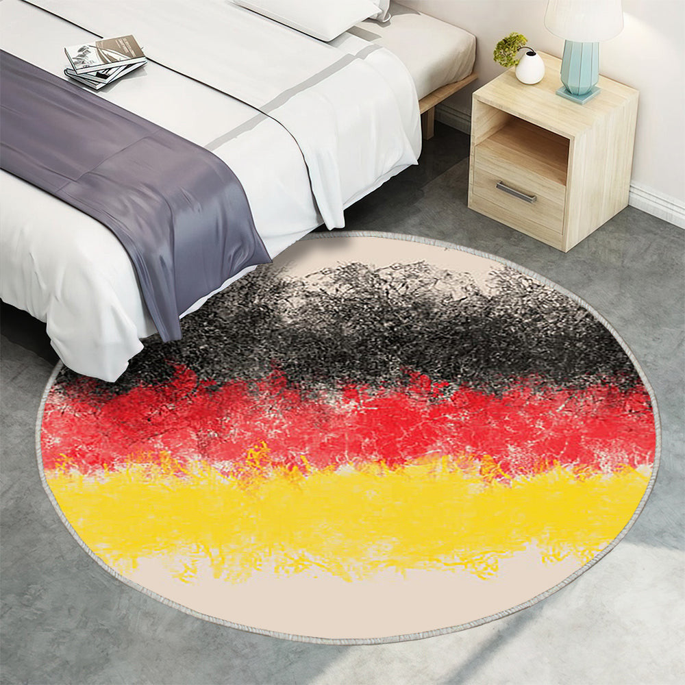 Deutsche Flagge Teppich Rund, Teppiche - Flagge Von Deutschland Outdoor Teppich Rund, Deutschland Teppich Wohnzimmer, Carpet, Rug