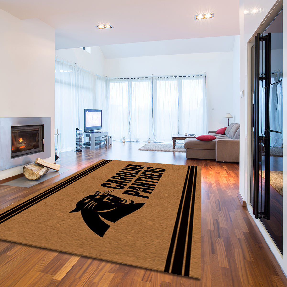 Carolina Panthers Logo Turf teppich, teppiche - Panther Rasen outdoor teppich, teppich wohnzimmer , Küchenteppich, kinderzimmer, modern